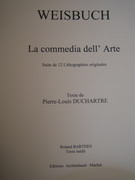 Weisbuch Claude, La commedia dell' Arte, 12 lithographies originales
